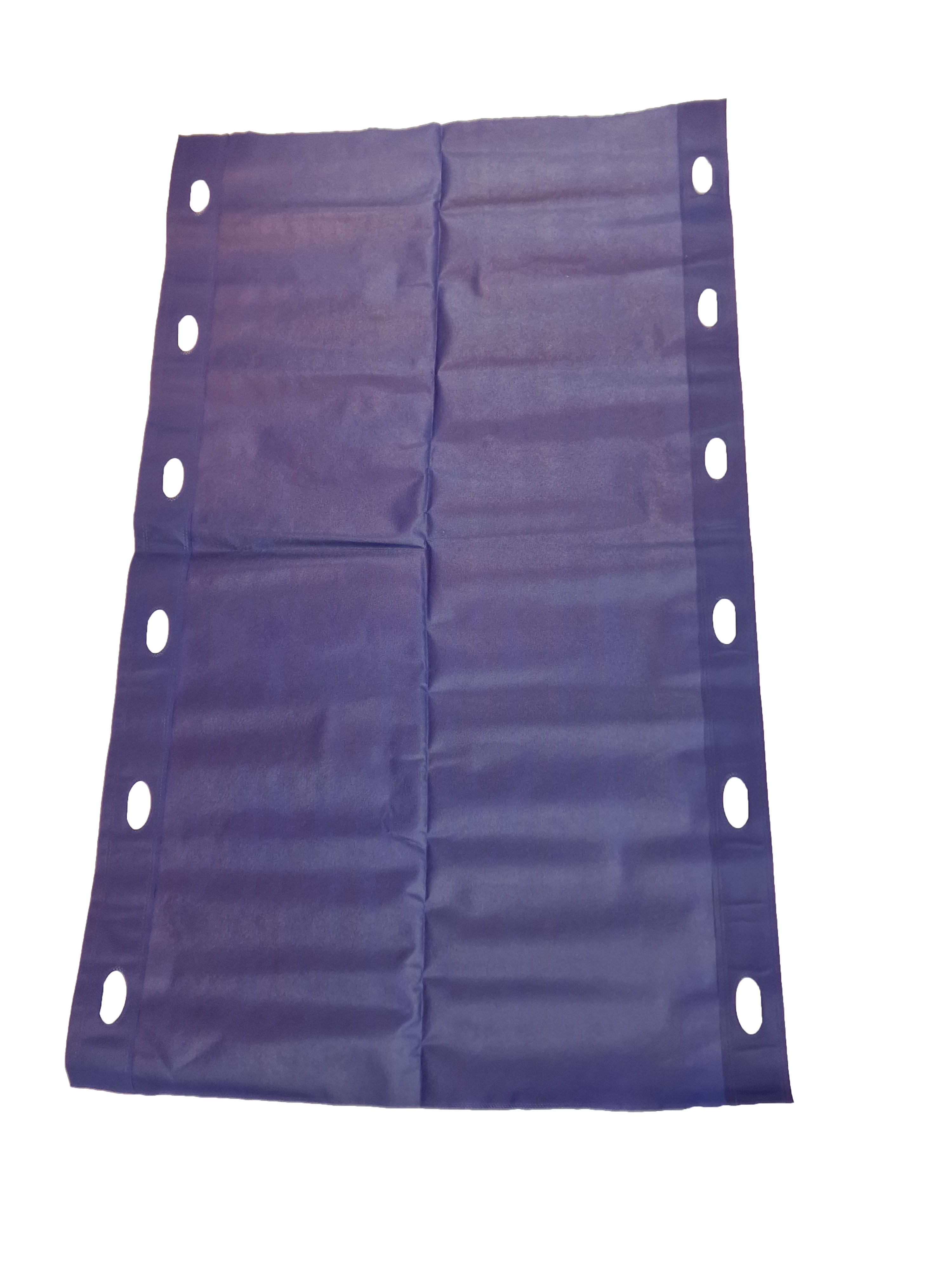 Disposable Transfer-Pad, blue, with 12 Handels, only for transfer, extra strong laminated, tearproof, water resistant, individually packed, only for single use

Material:
PP-nonwoven 130g/m2 Size: 195 x 115 cm
Unit: 44 pcs./ctn – 20 VE/Pallet
Cartonsize: 60x40x40 cm
Net weight: 15 kg Gross weight: 16 kg